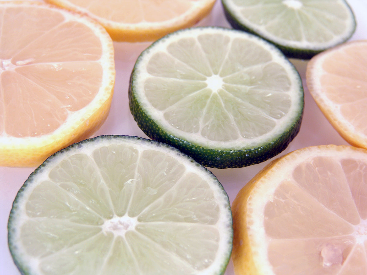 Free Lemon and Lime Slices Close-Up Stock Photography