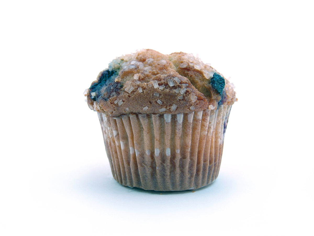 Free Blueberry Muffin with Crystallized Sugar Stock Photography
