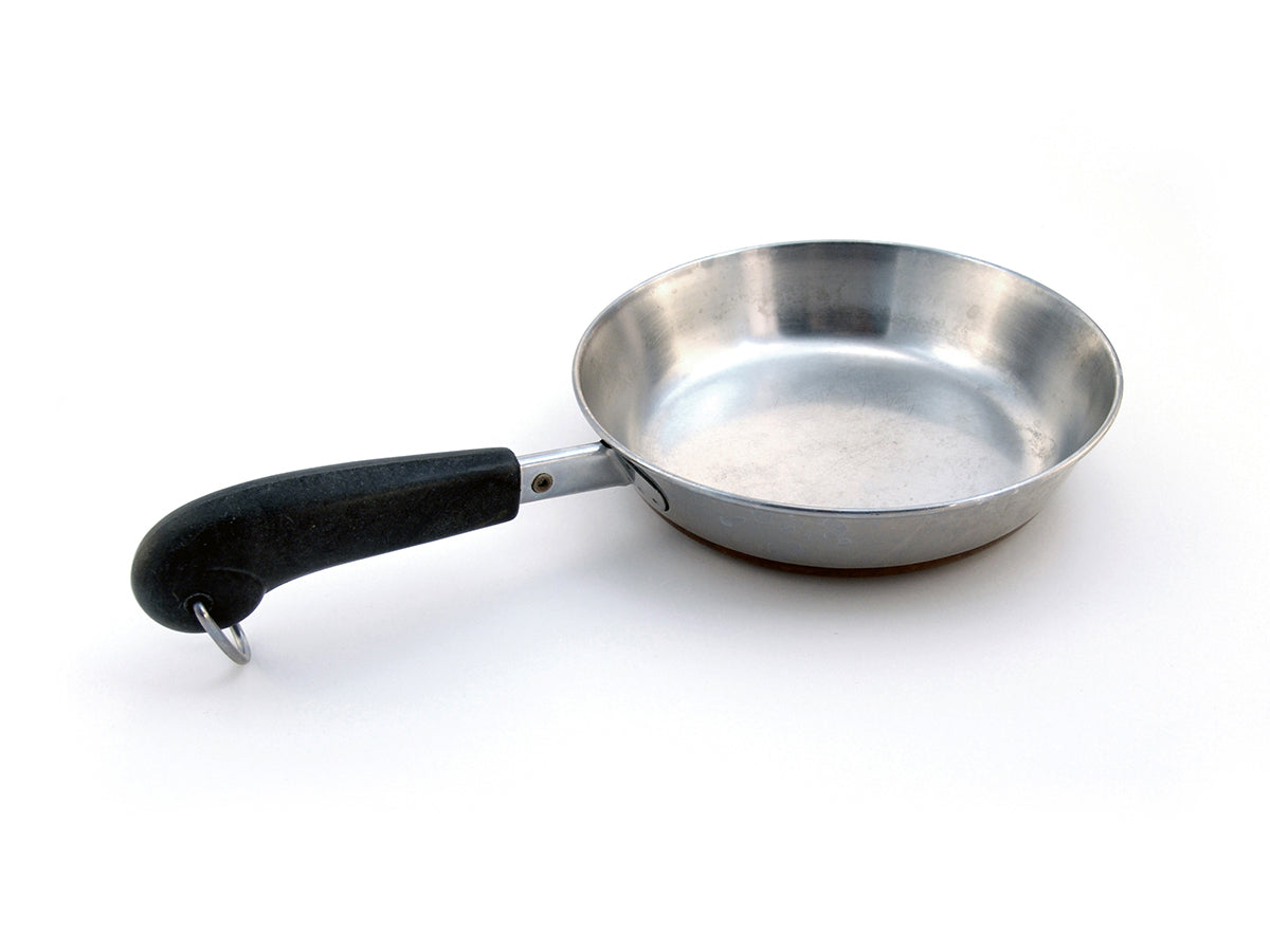 Free Metal Frying Pan Side Angle Stock Photography