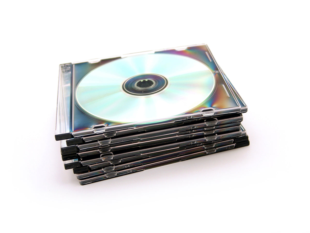 Free Stack of Compact Discs Stock Photography