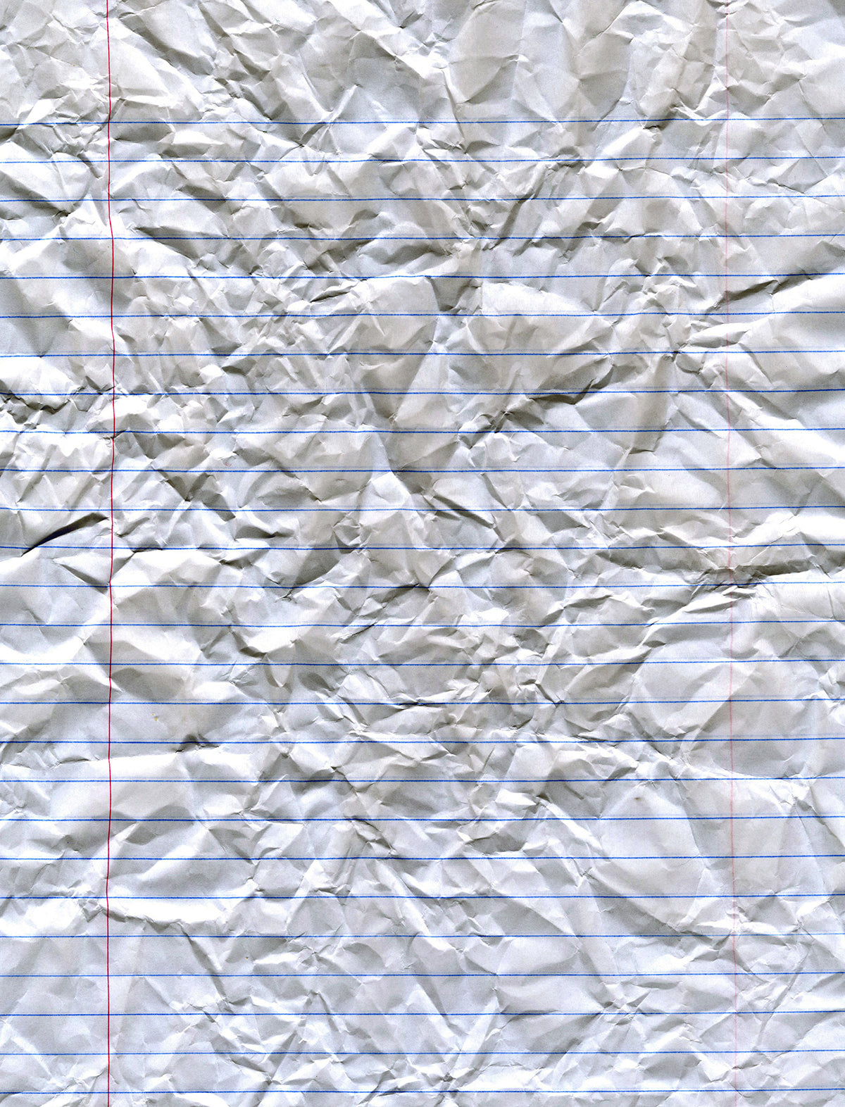 Free Crumpled Notebook Paper Stock Photography