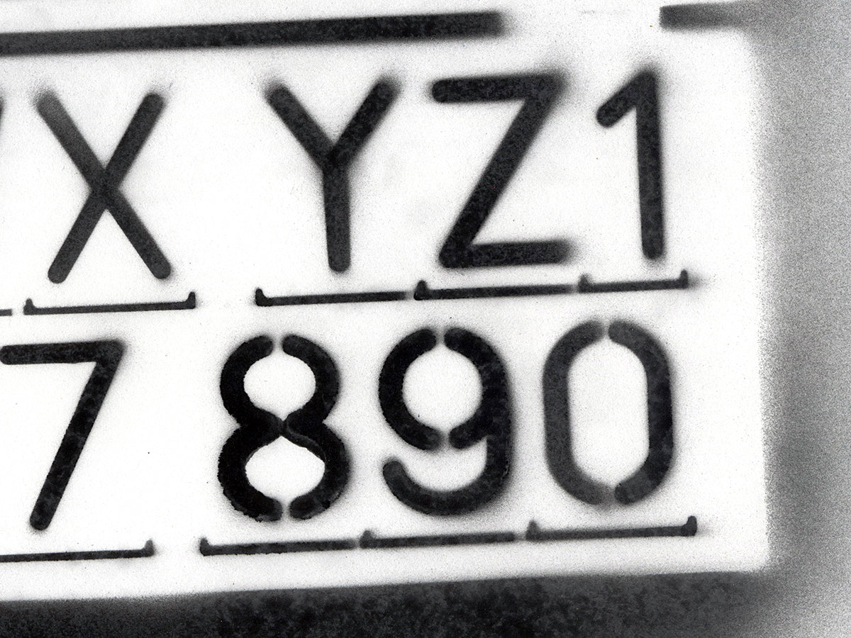 Free More Stencil Letters and Numbers Stock Photography