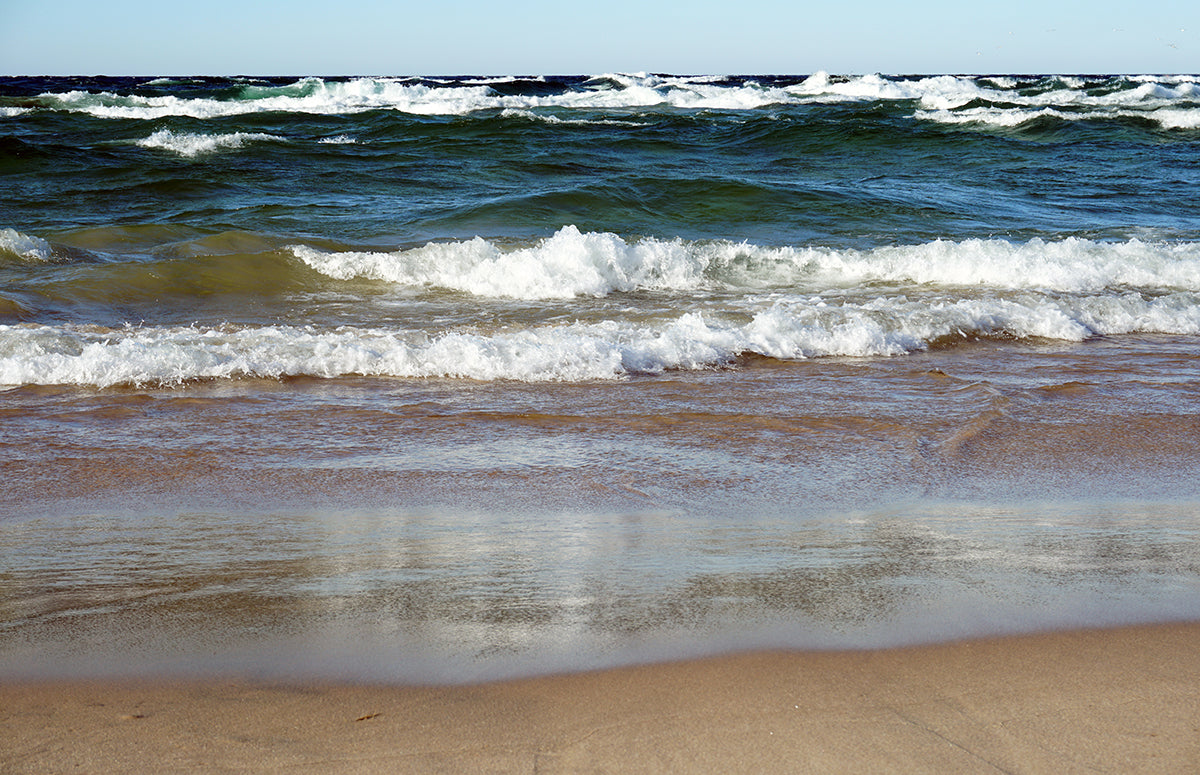 Free Crashing Waves on the Shoreline Stock Photography