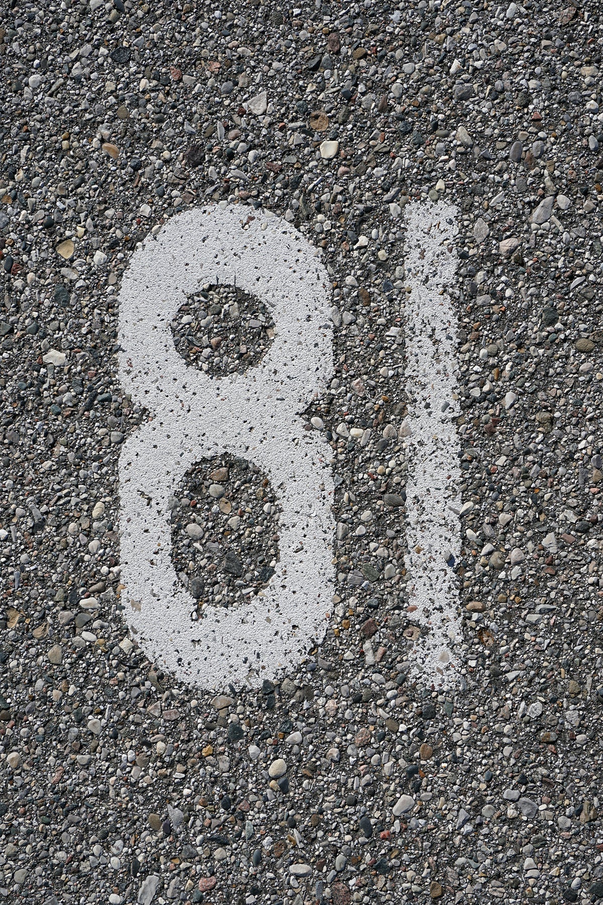 Free Parking Lot Number 81 Stock Photography