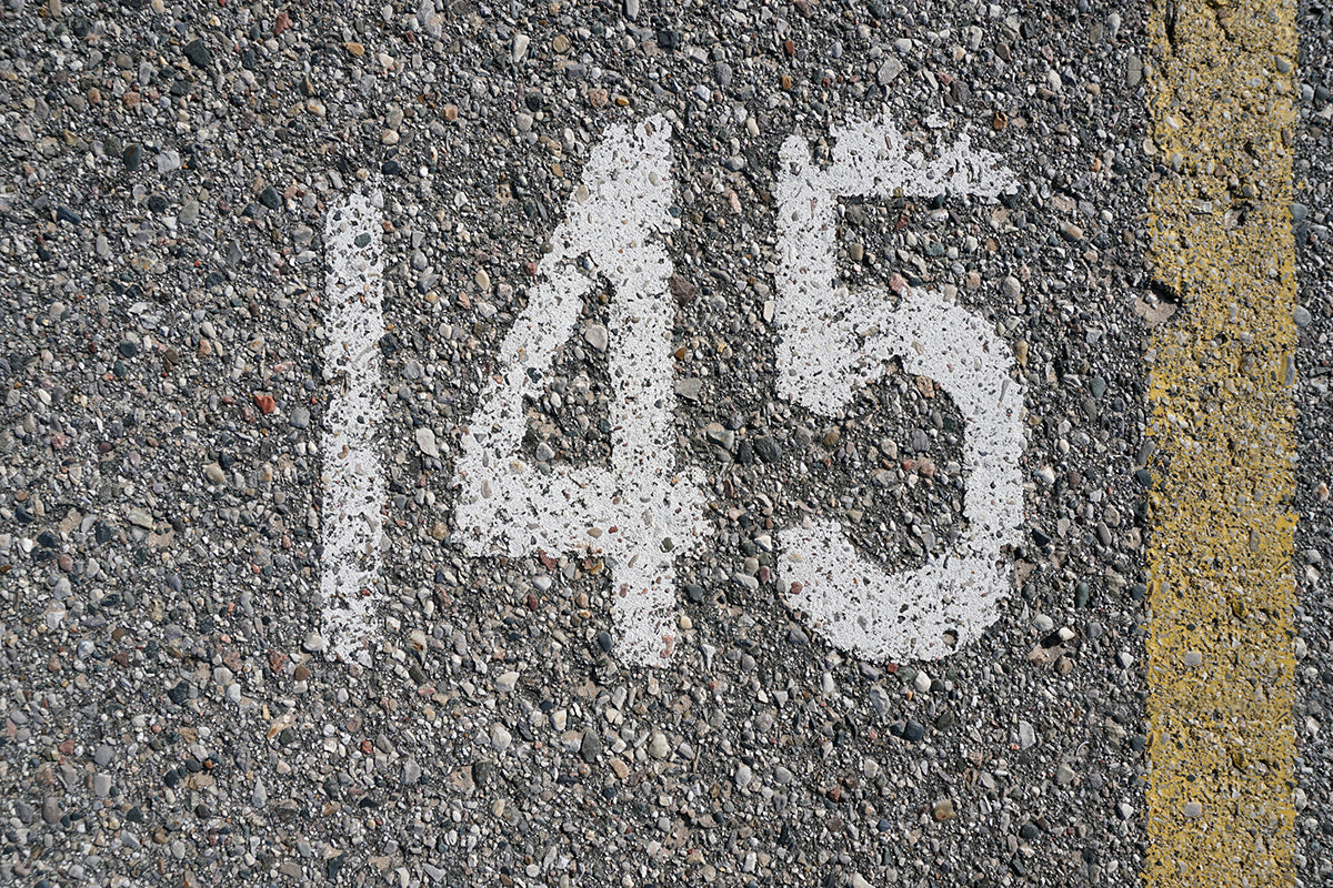 Free Parking Spot Number 145 Stock Photography