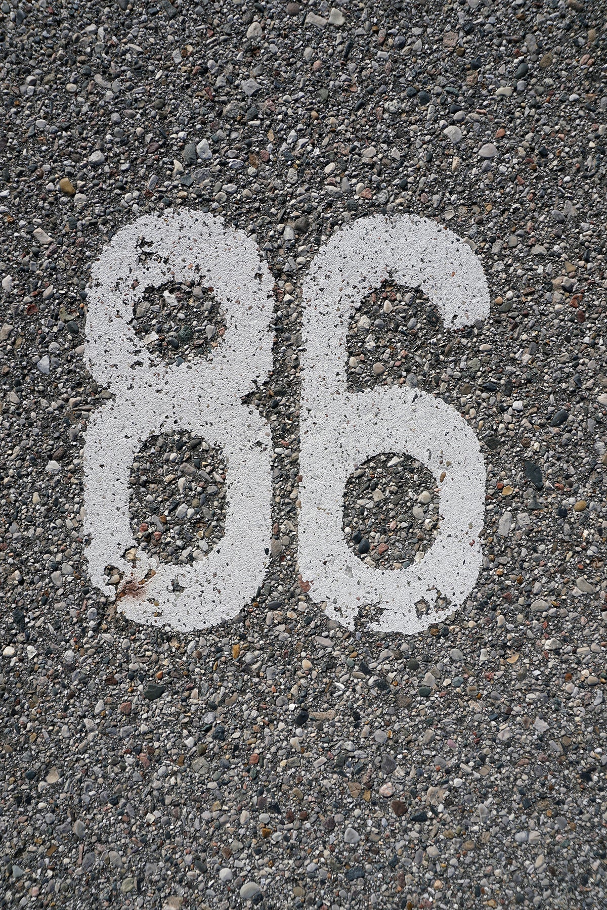 Free Parking Spot Number 86 Stock Photography