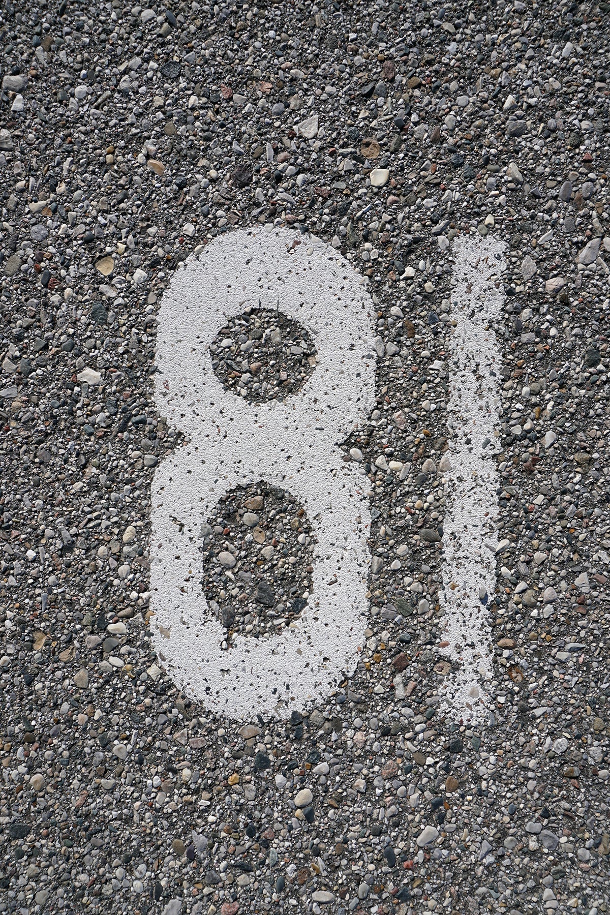 Free Parking Spot Number 81 Stock Photography