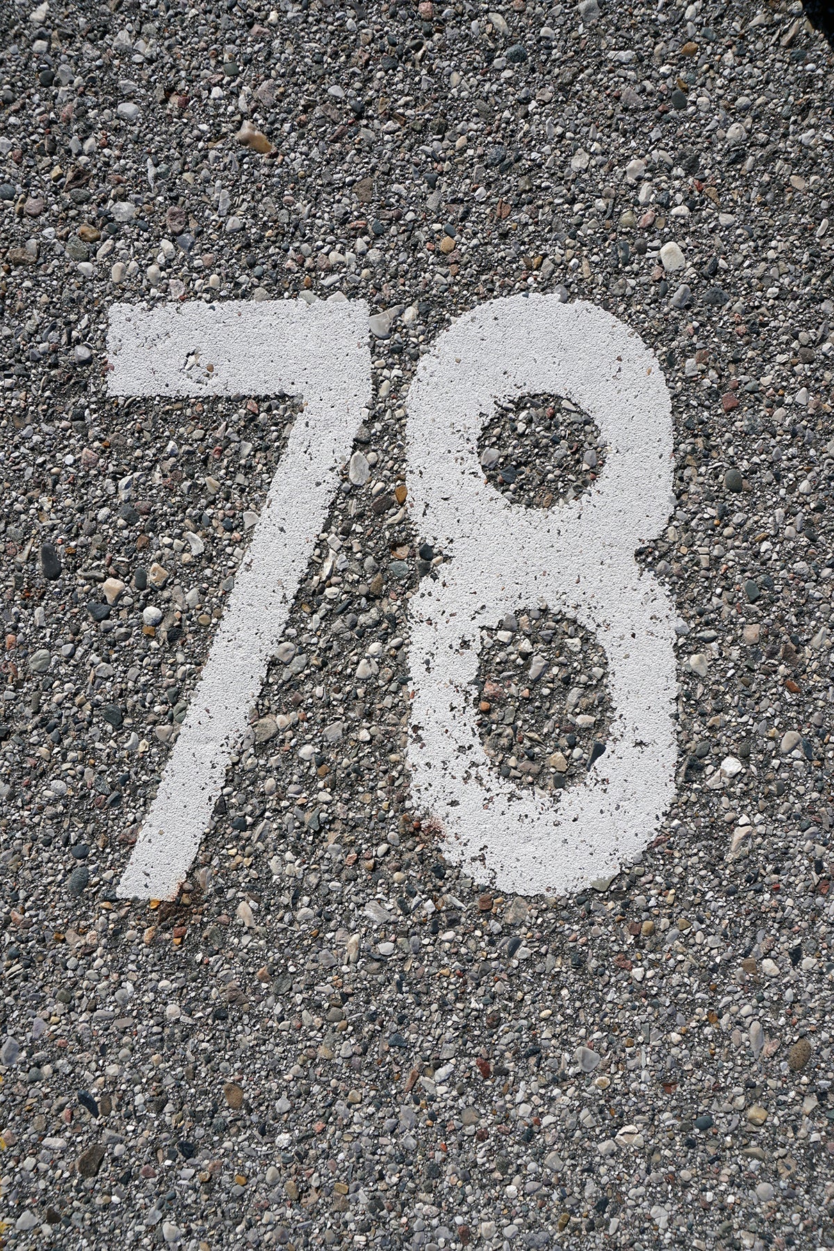 Free Parking Spot Number 78 Stock Photography