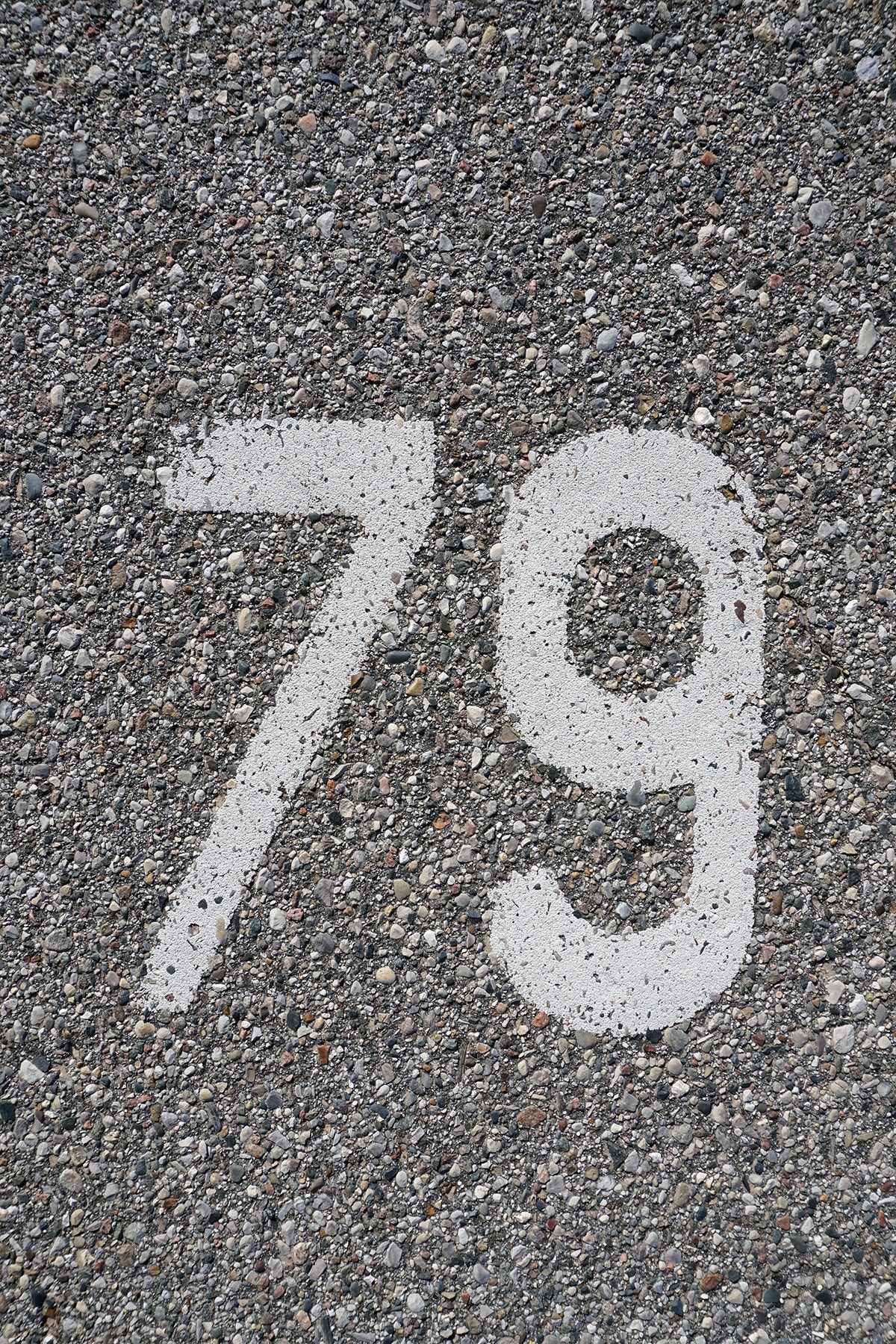 Free Parking Spot Number 79 Stock Photography