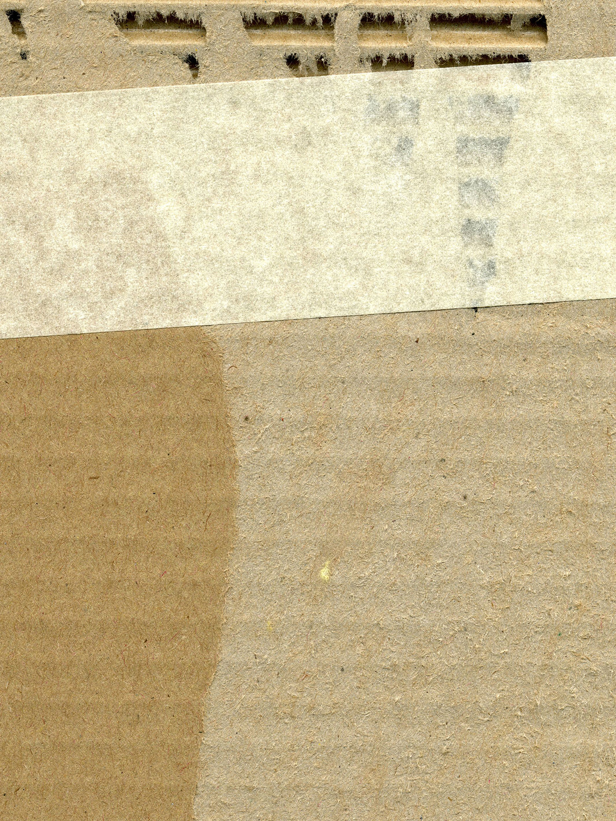 Free Torn Tape on Cardboard Stock Photography