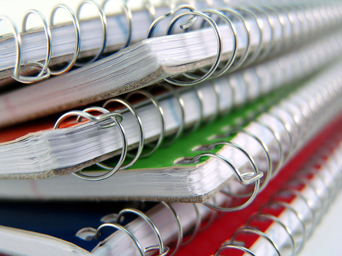 Free Close-Up of Spiral Notebooks Stock Photography