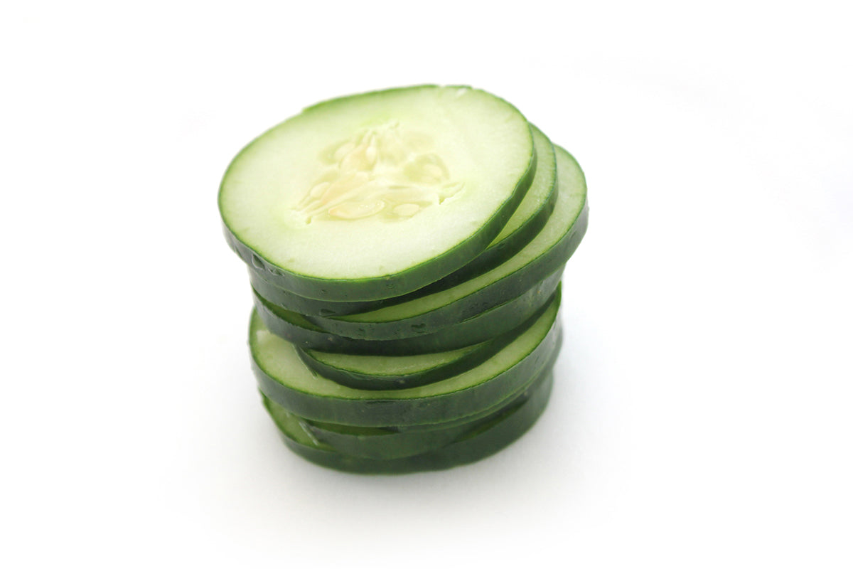 Free Stacked Cucumber Slices Stock Photography