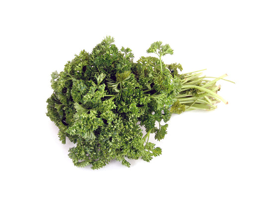 Free Top View of Fresh Parsley Bunch Stock Photography