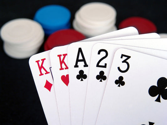 Free Playing Cards and Poker Chips Stock Photography