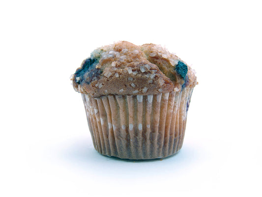 Free Blueberry Muffin with Crystallized Sugar Stock Photography