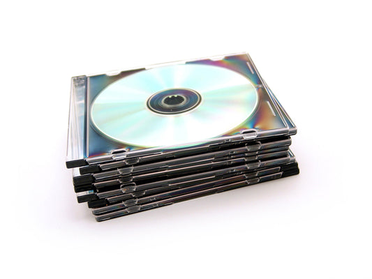 Free Stack of Compact Discs Stock Photography