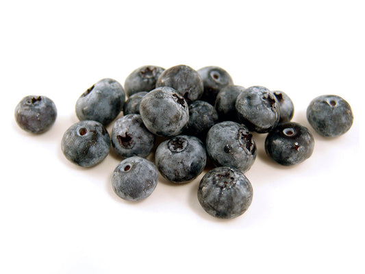 Free Blueberries on White Background Stock Photography