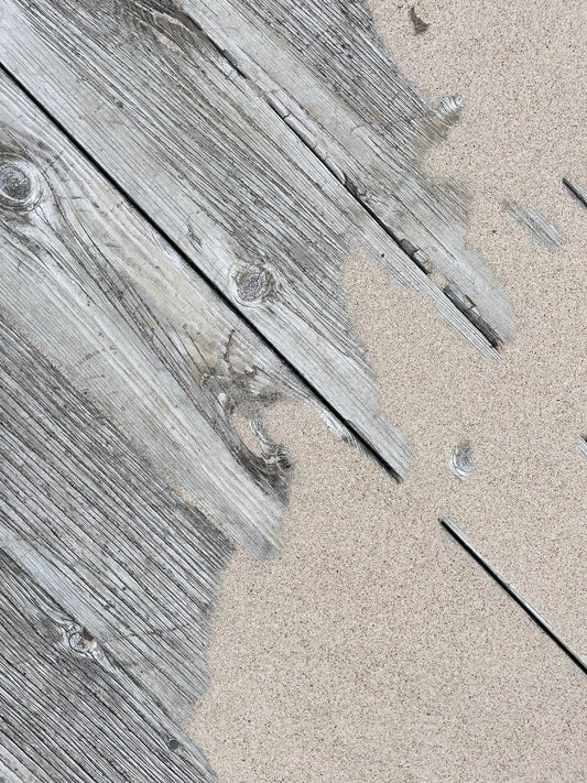 Free Weathered Wood and Sand Texture Stock Photography