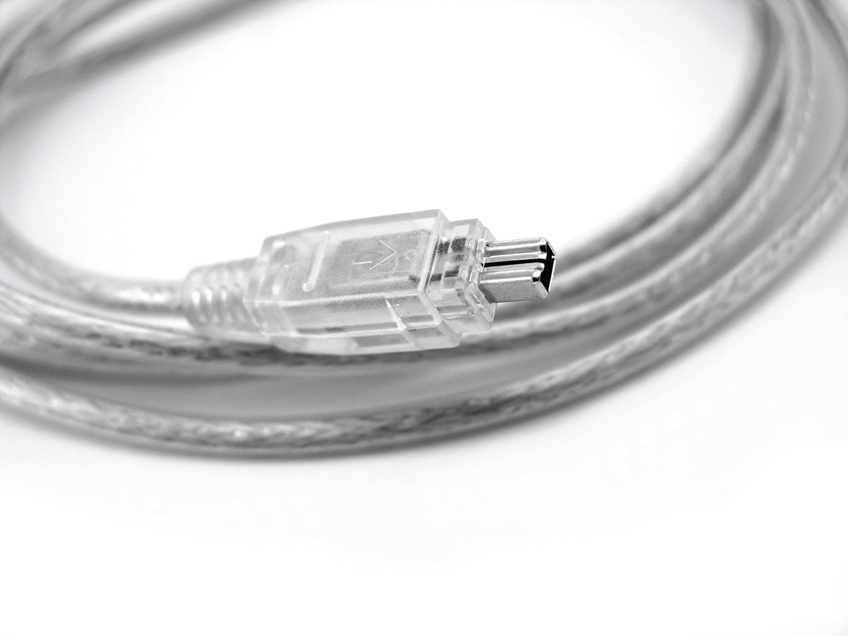 Free Transparent USB Cable on White Stock Photography