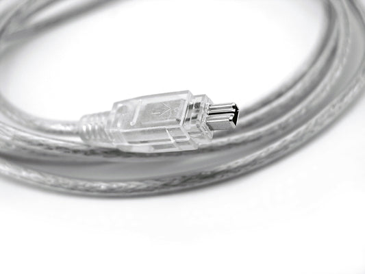 Free Transparent USB Cable on White Stock Photography