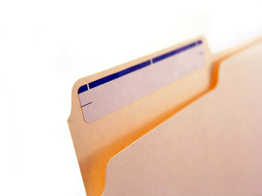 Free Labeled File Folder Tab Stock Photography
