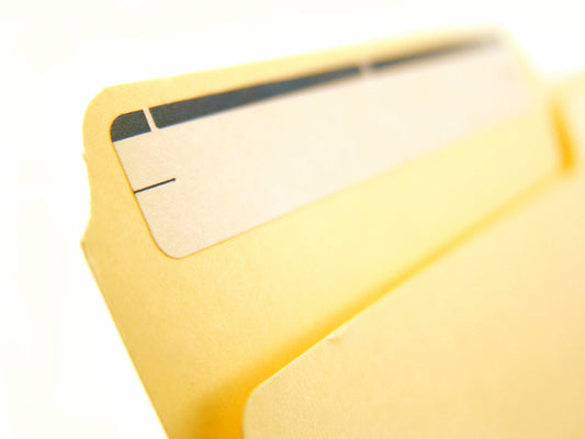 Free Blank File Folder Tab Close-Up Stock Photography
