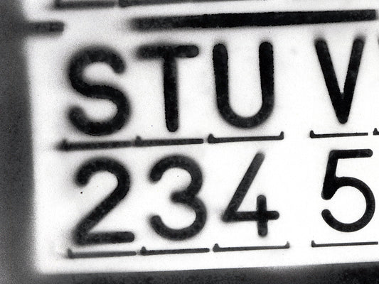 Free Stencil Alphabet and Numbers - STU and 234 Stock Photography