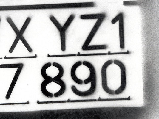 Free More Stencil Letters and Numbers Stock Photography