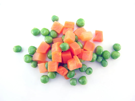 Free Top View of Peas and Carrots Stock Photography