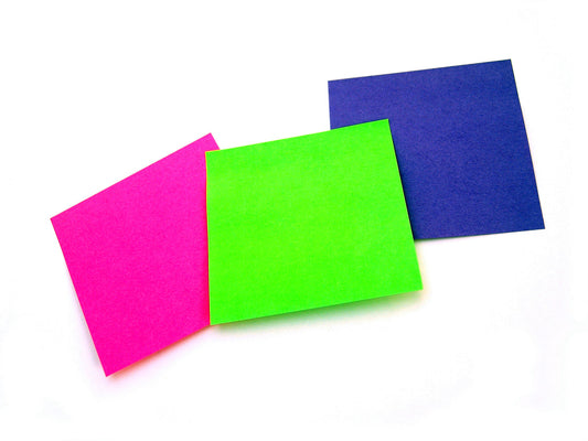 Free Horizontal Neon Sticky Notes Trio Stock Photography