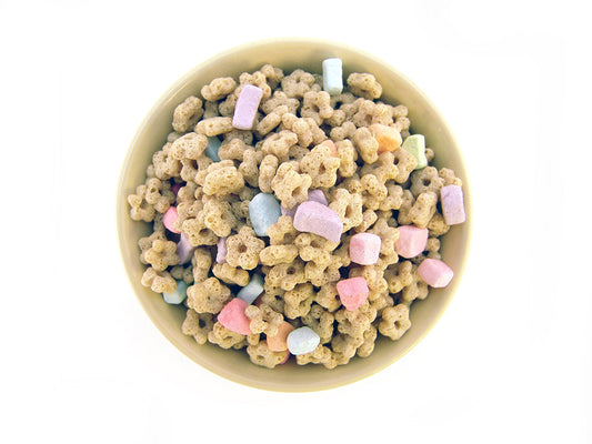 Free Cereal with Marshmallows in Bowl Stock Photography