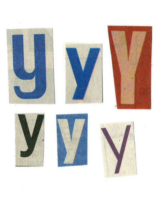 Free Cut-Out Letter Ys Stock Photography