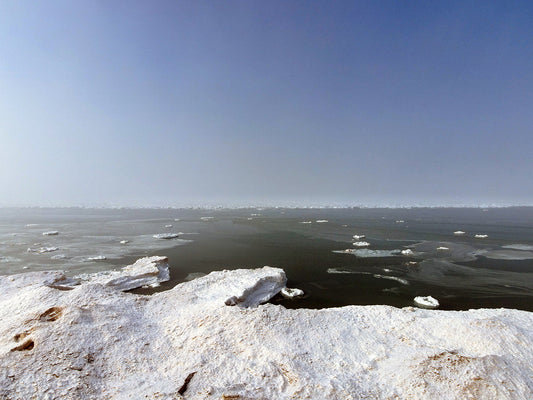 Free Frozen Shoreline Panorama Stock Photography