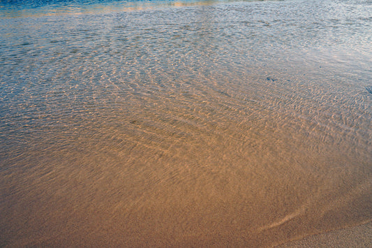 Free Rippling Shallow Water on Sand Stock Photography