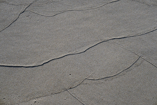 Free Textured Sand Lines on Beach Stock Photography