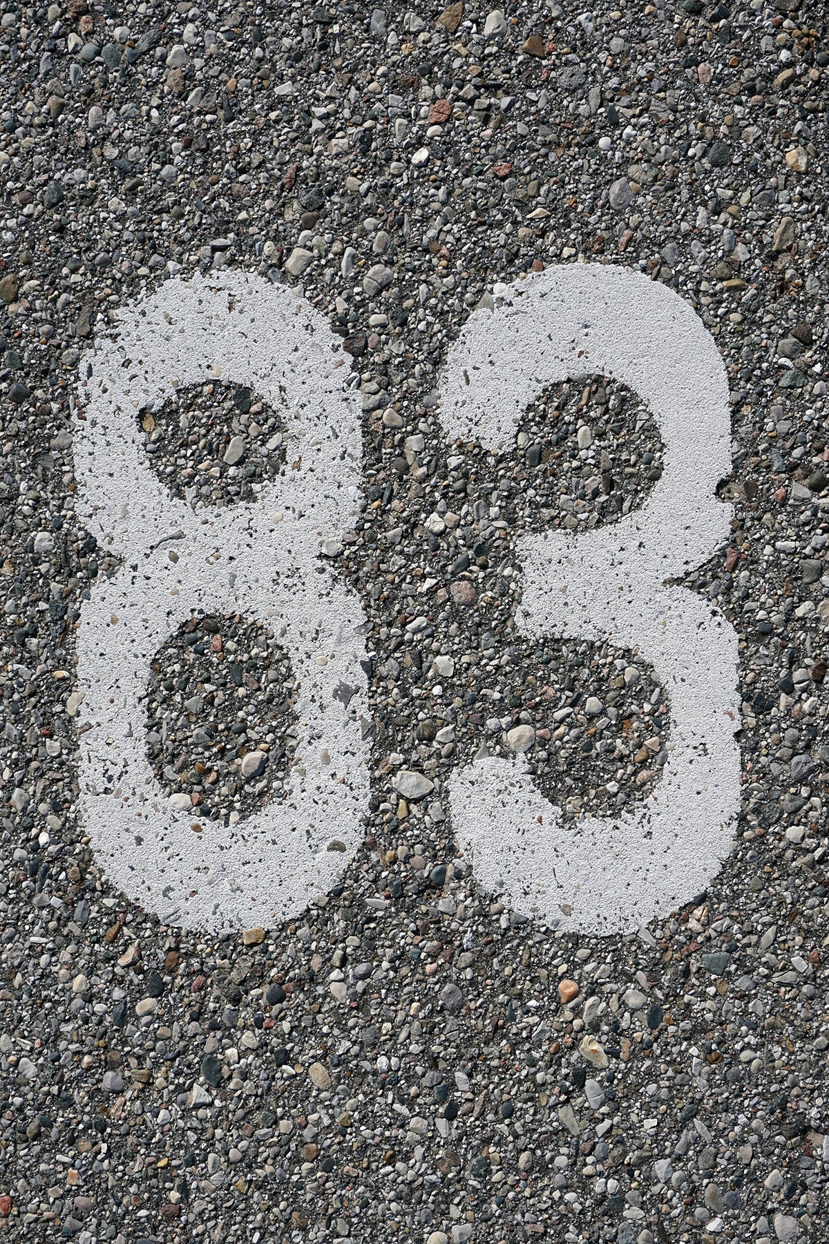 Free Parking Lot Number 83 Stock Photography