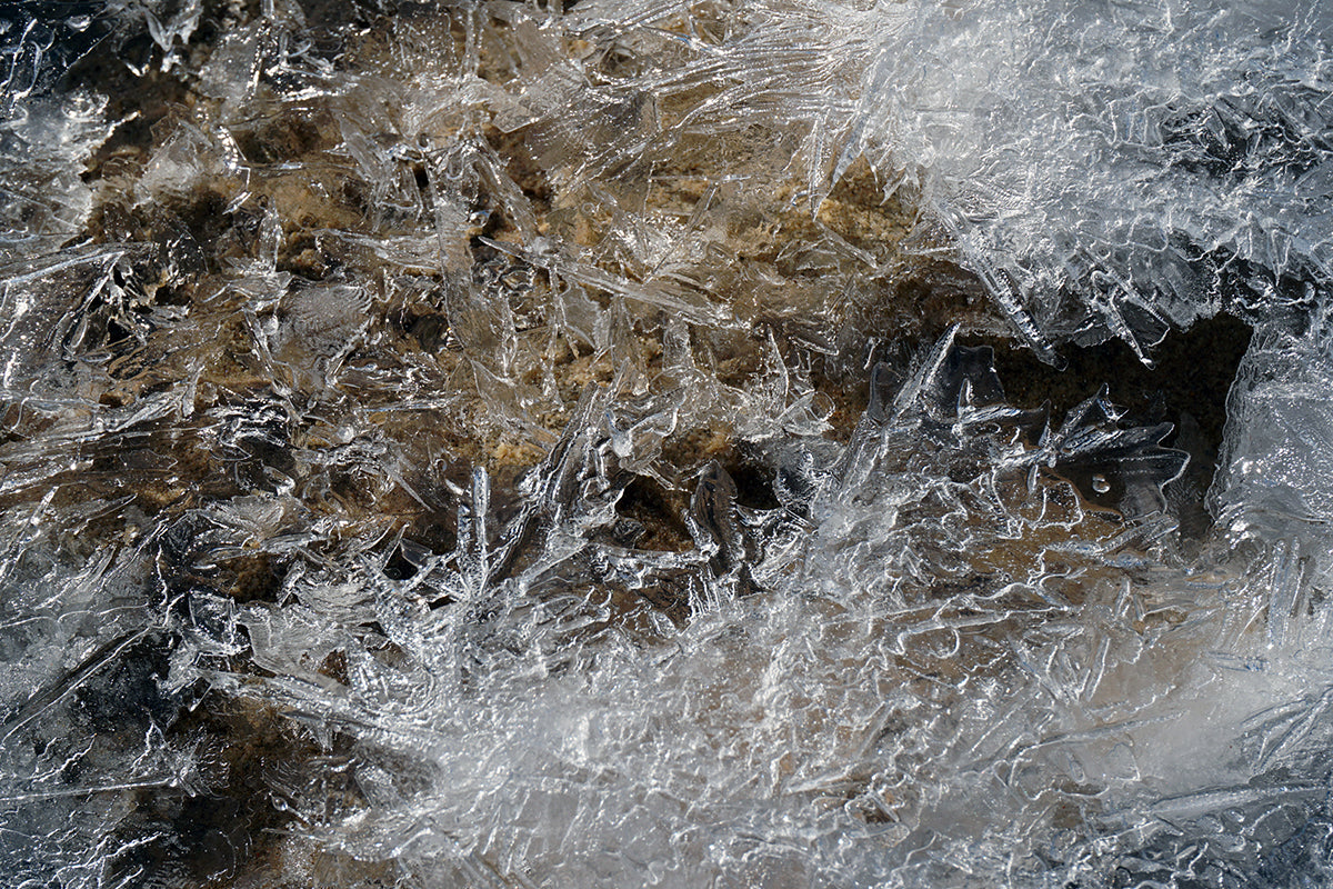 Free Shattered Ice and Rock Stock Photography