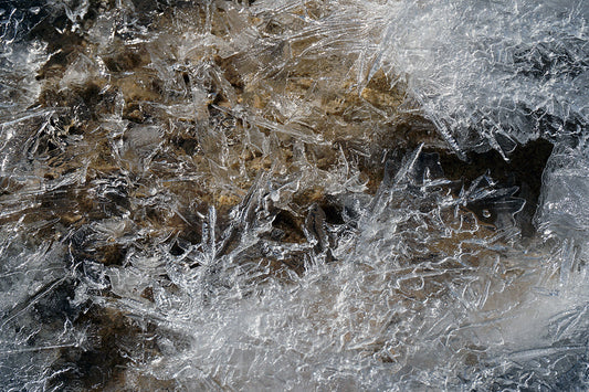 Free Shattered Ice and Rock Stock Photography