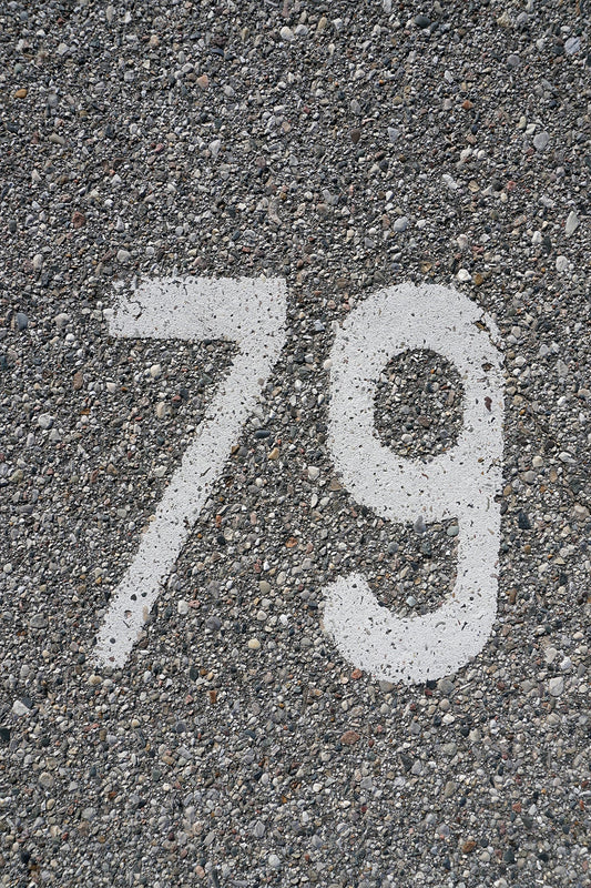 Free Parking Spot Number 79 Stock Photography