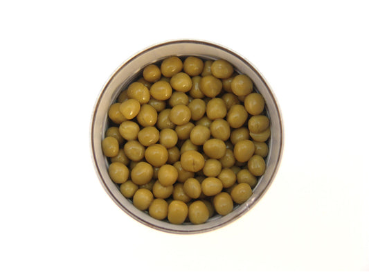 Free Top View of Opened Pea Can Stock Photography