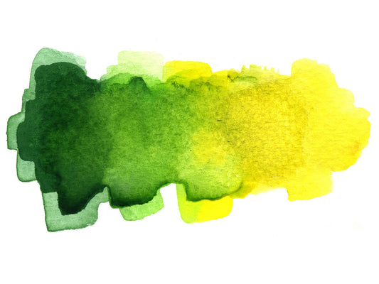 Free Green and Yellow Watercolor Blend Stock Photography