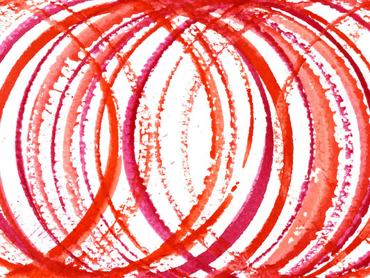 Free Red Watercolor Circle Pattern Stock Photography