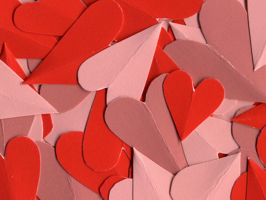 Free Paper Heart Confetti Stock Photography