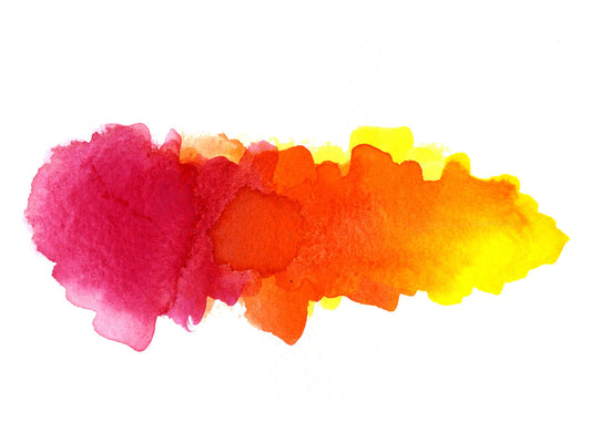 Free Watercolor Splash in Warm Colors Stock Photography