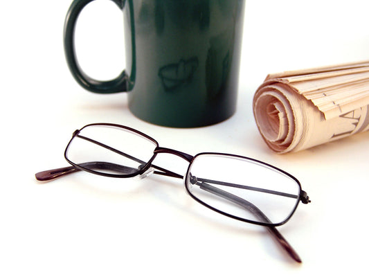 Free Morning Coffee and Newspaper Setup Stock Photography