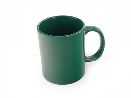 Free Green Coffee Mug Isolated on White Stock Photography