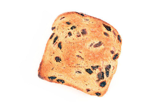 Free Single Slice of Raisin Toast Stock Photography