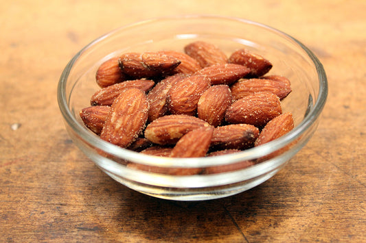 Free Bowl of Roasted Almonds Stock Photography