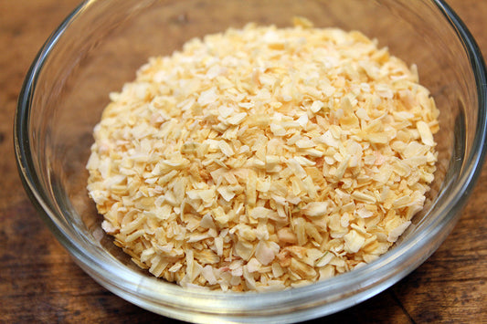 Free Bowl of Dried Minced Onions Stock Photography