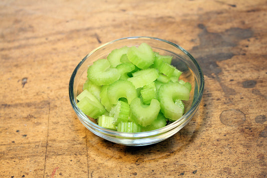 Free Bowl of Sliced Celery Stock Photography
